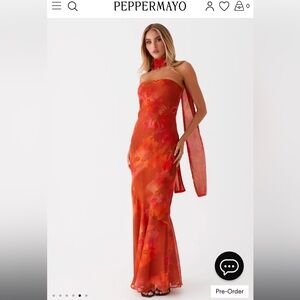 Pepper Mayo Under the Pagoda Maxi Dress